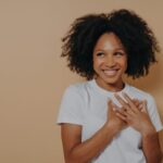 Portrait of a happy woman - self care - self love