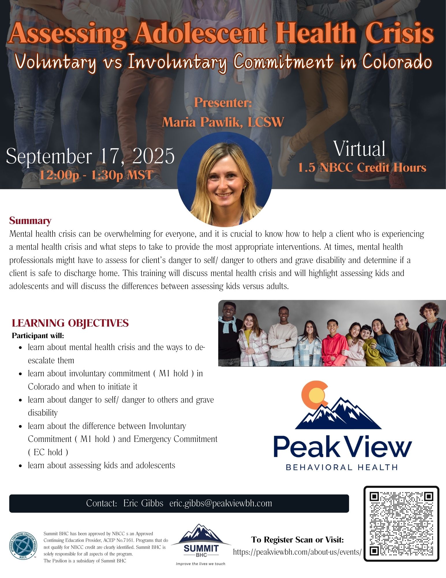 Assessing Adolescent Mental Health Crisis: Voluntary vs Involuntary Commitment in Colorado